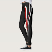 Black Red White-Leggings Leggings (Links)