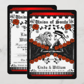 Black Red White Union of Souls Uitnodiging voor ee (Voorkant / Achterkant)