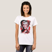 Black & Red Woman 2 T-shirt (Voorkant volledig)