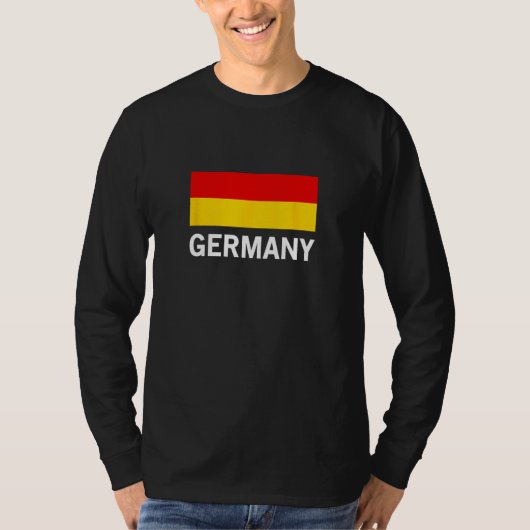 Black Red Yellow German Flag Germany T-shirt (Voorkant)