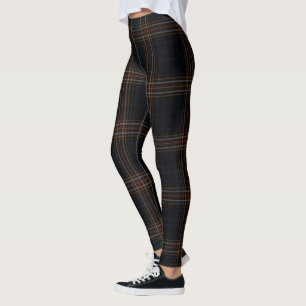 Black Red Yellow Giant Tartan Pset Leggings