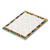 Black Red Yellow Green Kwanzaa Kente Cloth Notitieblok (Linkerzijde)