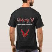 Black/Red Young B T-shirt (Achterkant)