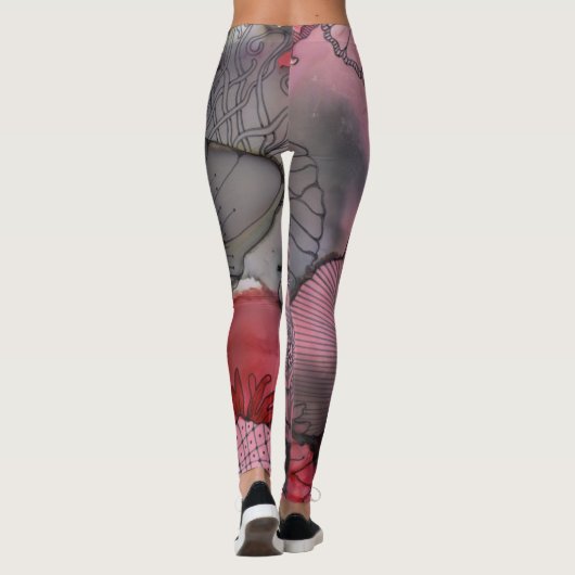 Black Redberry Leggings (Achterkant)