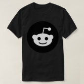 Black Reddit Logo Classic T Shirt (Design voorkant)
