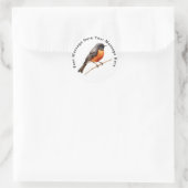 Black Redstart Ronde Sticker (Tas)