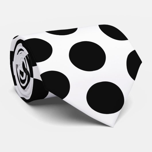 Black regular stropdas (Opgerold)