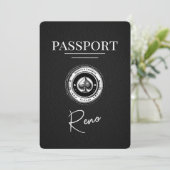 Black Reno Passport Bewaar de datum Save The Date (Staand voorkant)