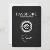Black Reno Passport Bewaar de datum Save The Date (Voorkant)