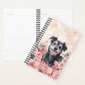 Black Rescue Mutt Dog Undated Appointment Book Planner (Display)