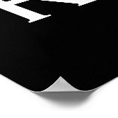 Black Restrooms Wall Art Poster afdrukken (Hoek)