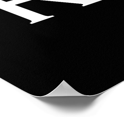 Black Restrooms Wall Art Poster afdrukken (Hoek)