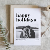 Black Retro Bold Prettige feestdagen