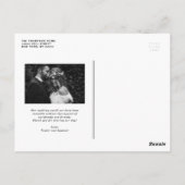 Black Retro Bold Typography Weddenschap Bedankt Briefkaart (Achterkant)