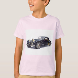 Black Retro Car, Collectie van Natasha Us T-shirt