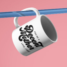 Black  Retro Decent Moeder Mok