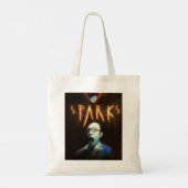 Black Retro Sparks Hallowen Movie BAnd Tote Bag (Achterkant)