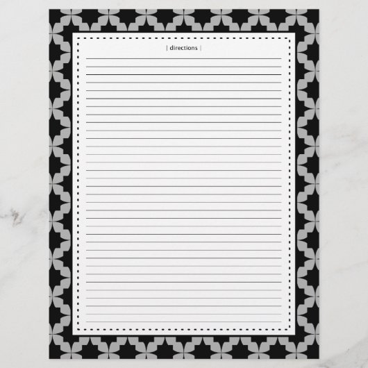 Black Retro Star - Extra recippagina's (Voorkant)