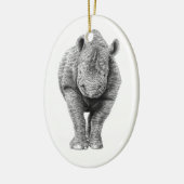 Black Rhino Ornament (Links)