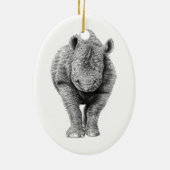 Black Rhino Ornament (Achterkant)