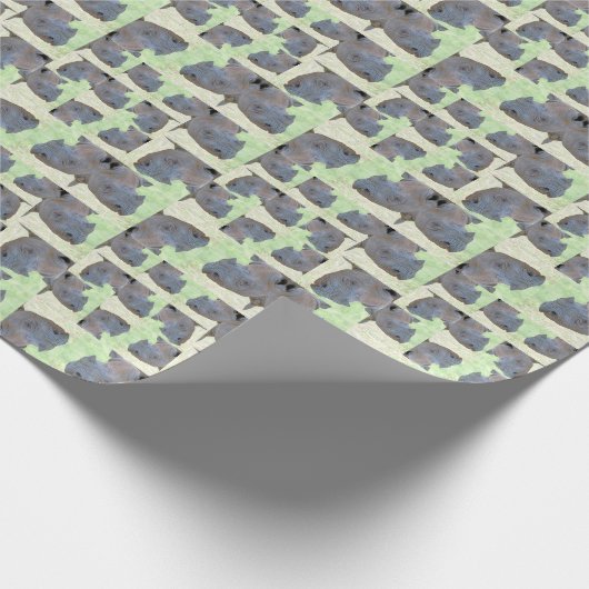 Black Rhino Pattern Cadeaupapier (Hoek)