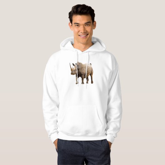 Black Rhino Pullover Hoodie (Voorkant volledig)