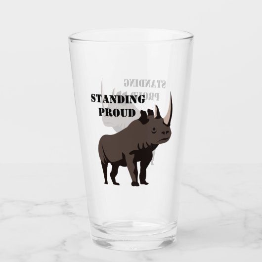Black Rhino Standing Proud Glas (Voorkant)