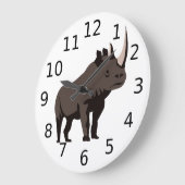 Black Rhino Standing Proud Grote Klok (Hoek)