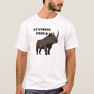 Black Rhino Standing Proud T-shirt