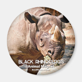 Black Rhinoceros Magneet
