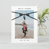 BLACK RIBBON & BOW BEWAAR DE DATUM KAART (Staand voorkant)