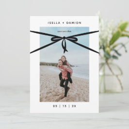 BLACK RIBBON & BOW BEWAAR DE DATUM KAART