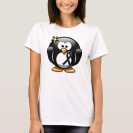 Black Ribbon Penguin T-shirt