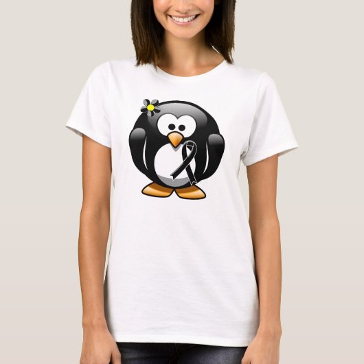 Black Ribbon Penguin T-shirt (Voorkant)