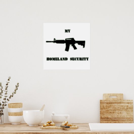 Black Rifle AR-15 van Phil's Art Online Poster (Keuken)