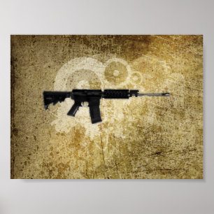 Black Rifle AR-15 van Phil's Art Online Poster