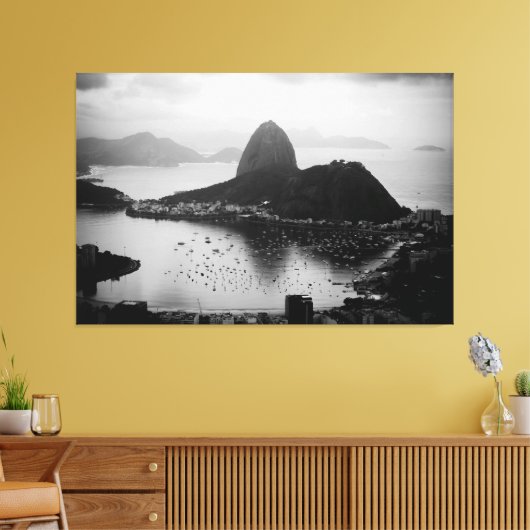 Black Rio de Janeiro - Brasil Canvas Afdruk (Insitu (Woonkamer))