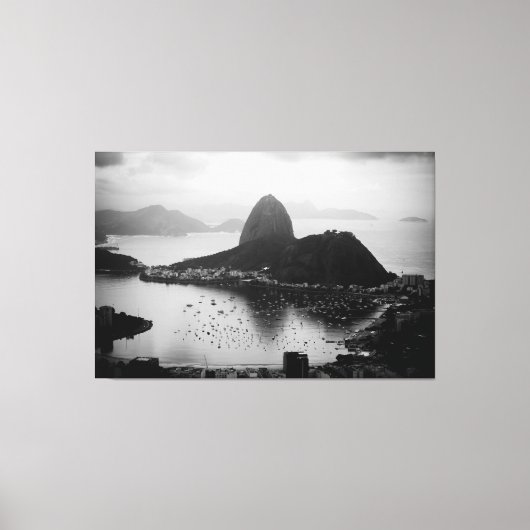 Black Rio de Janeiro - Brasil Canvas Afdruk (Voorkant)