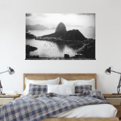Black Rio de Janeiro - Brasil Canvas Afdruk (Insitu (Slaapkamer))