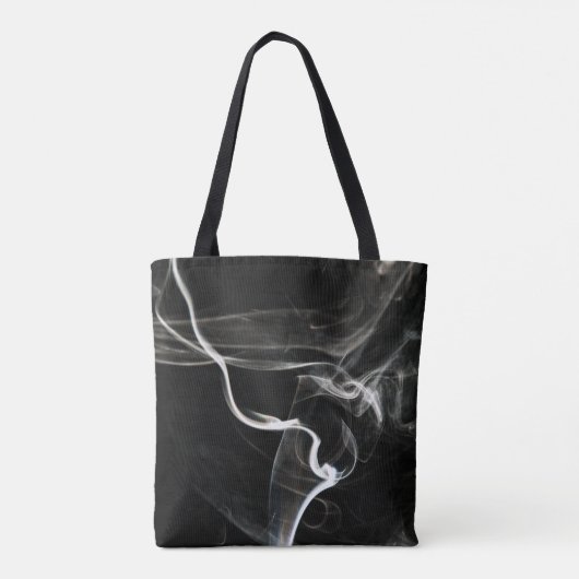 Black Rising Smoke Tote Bag (Achterkant)