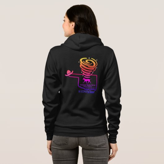 Black Rits Hoodie (Achterkant volledig)