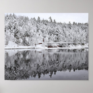 Black River Harbor Bridge, Michigan Poster