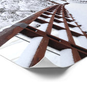 Black River Harbor Suspension Bridge, Michigan Poster (Hoek)