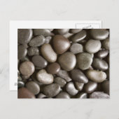 Black River Rock Natuur Zen Pebble Briefkaart (Voorkant / Achterkant)