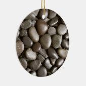 Black River Rock Natuur Zen Pebble Keramisch Ornament (Rechts)