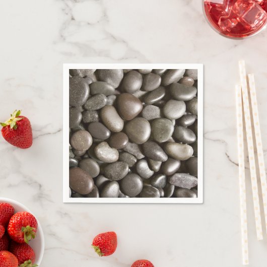 Black River Rock Natuur Zen Pebble Servetten (Insitu)