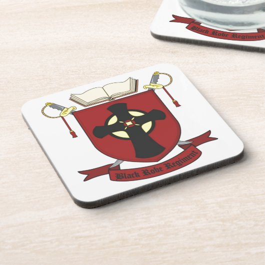 BLACK ROBE REGIMENT BIER ONDERZETTER (Linkerzijde)