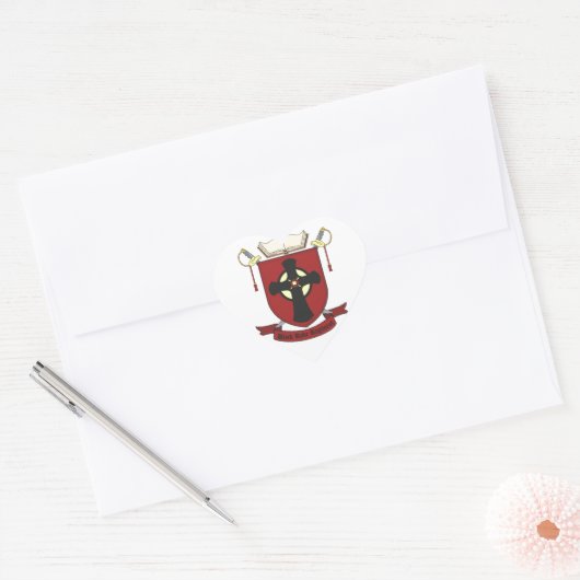 BLACK ROBE REGIMENT HART STICKER (Envelop)