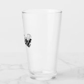 Black Robert Naam Met Schaduw, Glas (Links)