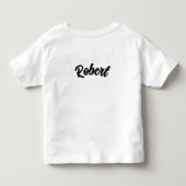Black Robert Naam Met Schaduw, Kinder Shirts (Achterkant)